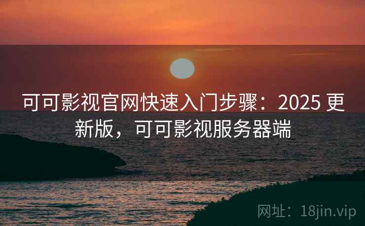 可可影视官网快速入门步骤：2025 更新版，可可影视服务器端