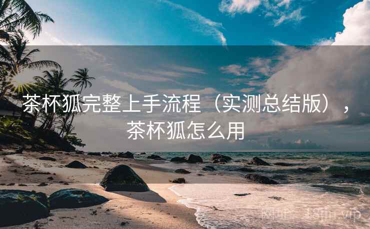茶杯狐完整上手流程(实测总结版),茶杯狐怎么用 茶杯狐完整上手流程(实测总结版),茶杯狐怎么用